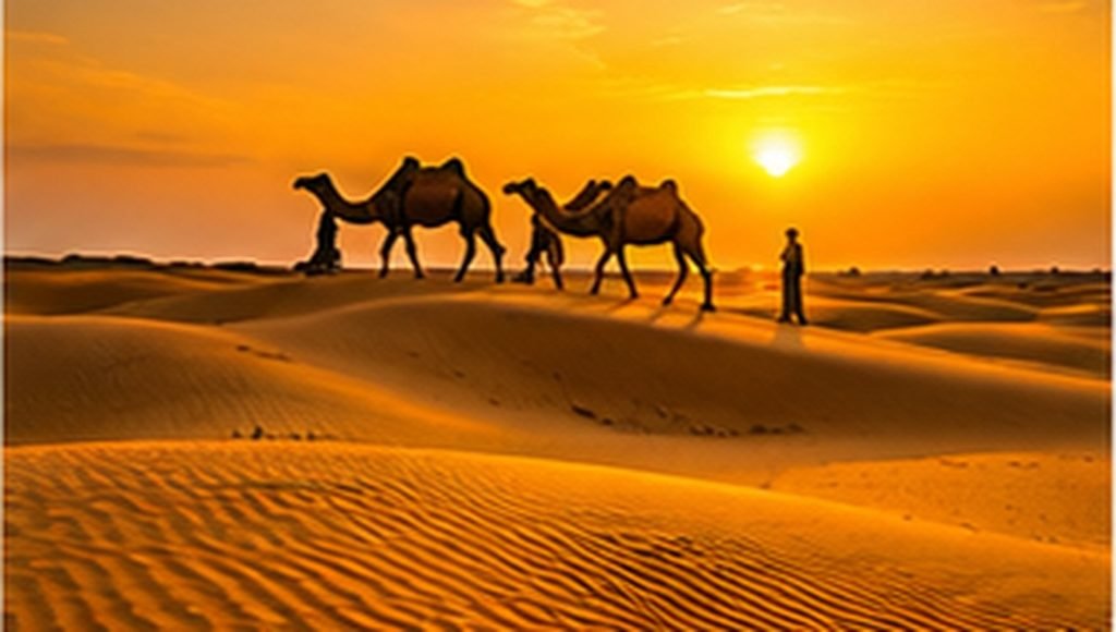 Best Places to Visit in Jaisalmer, 
Sam Sand Dunes Location